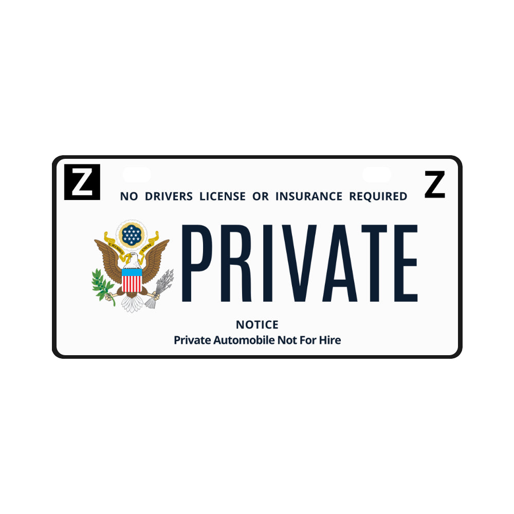 Private License Plate
