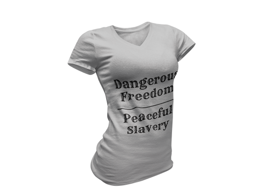 Ladies Dangerous Freedom V-Neck T-Shirt